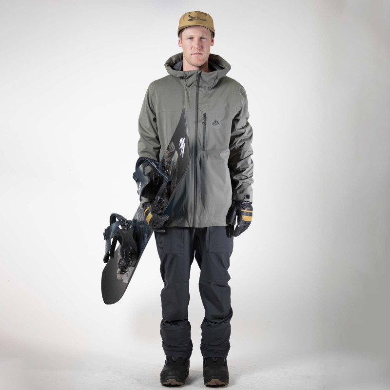 Men's Peak Bagger Jacket 2022 | Jones Snowboards Size XS Color Pine Green